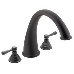 Moen T920 Kingsley Two Handle High Arc Roman Tub Faucet in Wrought Iron
