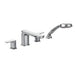 Moen T936 RizonTwo Handle Low Arc Roman Tub Faucet Includes Hand Shower in Chrome