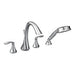 Moen T944 Eva Two Handle High Arc Roman Tub Faucet Includes Hand Shower in Chrome