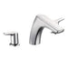 Moen T986 Method Two Handle Low Arc Roman Tub Faucet in Chrome