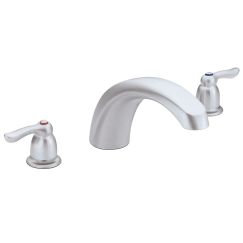 Moen T990 Chateau Two Handle Low Arc Roman Tub Faucet in Brushed Chrome