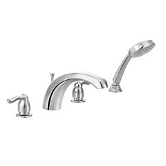 Moen T991 Chateau Two Handle Low Arc Roman Tub Faucet Includes Hand Shower in Chrome