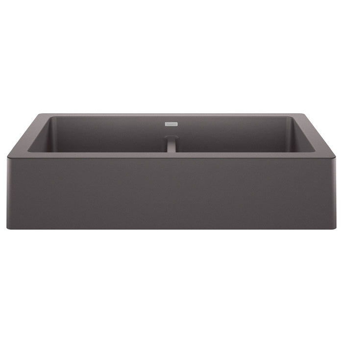 BLANCO 526548 Vintera 33" Equal Double Apron Farmhouse Sink - Cinder
