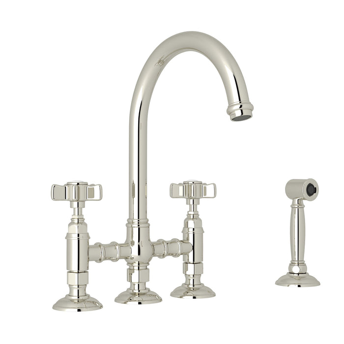 ROHL San Julio® Bridge Kitchen Faucet With Side Spray