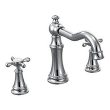 Load image into Gallery viewer, Moen TS22101 Weymouth Two Handle High Arc Roman Tub Faucet in Chrome
