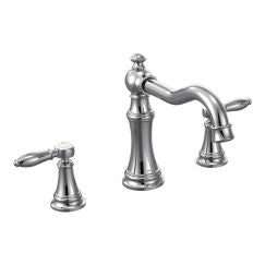Moen TS22103 Weymouth Two Handle High Arc Roman Tub Faucet in Chrome