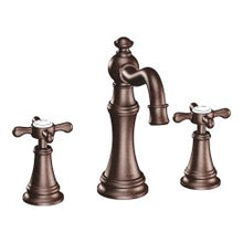 Load image into Gallery viewer, Moen TS42114 Weymouth Two Handle High Arc Bathroom Faucet in Oil Rubbed Bronze
