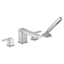 Load image into Gallery viewer, Moen TS914 Two-Handle Roman Tub Faucet Includes Hand Shower
