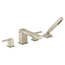 Load image into Gallery viewer, Moen TS914 Two-Handle Roman Tub Faucet Includes Hand Shower
