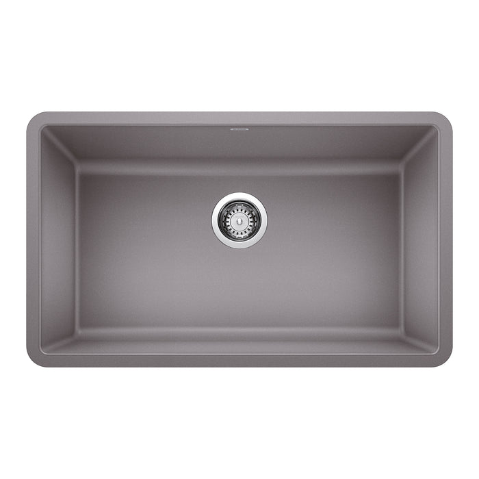 BLANCO 442536 Precis 30" Single Bowl Kitchen Sink - Metallic Gray