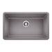 BLANCO 442536 Precis 30" Single Bowl Kitchen Sink - Metallic Gray