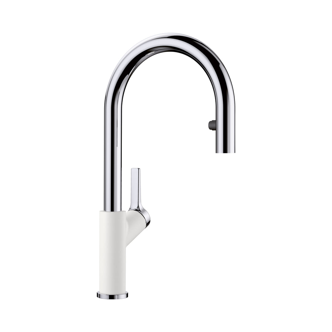 BLANCO 526391 Urbena Pull-Down Kitchen Faucet 1.5 GPM - Chrome/White