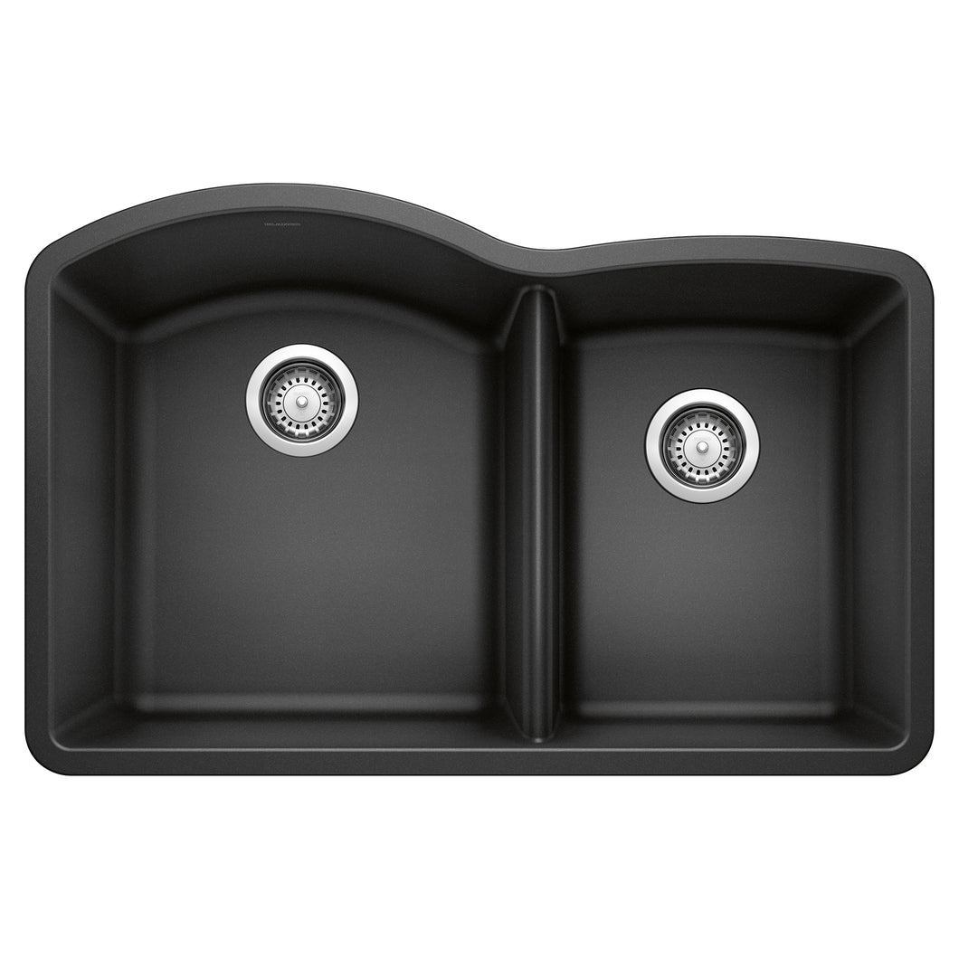 BLANCO 440179 Diamond 1-3/4 Double Bowl Kitchen Sink - Anthracite