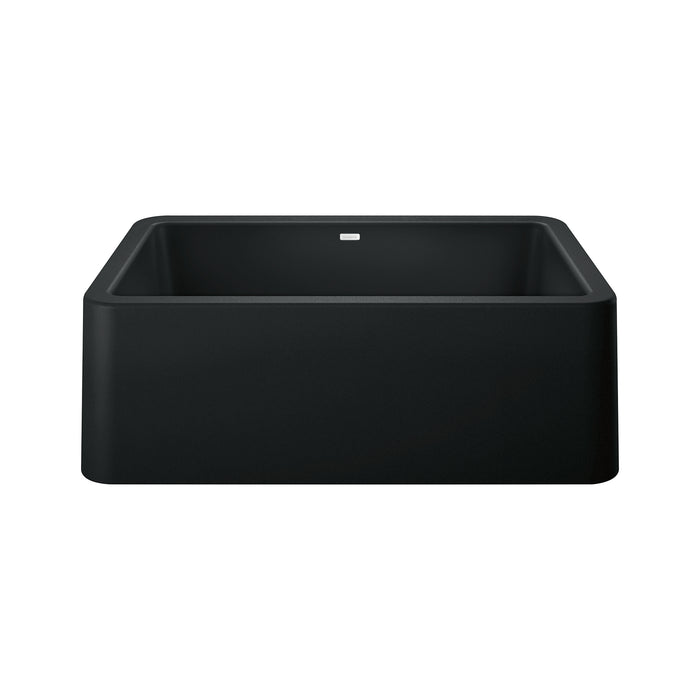 BLANCO Ikon 30" Apron Single Bowl Farmhouse Sink - Coal Black