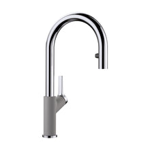 Load image into Gallery viewer, BLANCO 526396 Urbena Pull-Down Kitchen Faucet 1.5 GPM - Chrome/Metallic Gray
