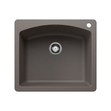 Load image into Gallery viewer, BLANCO 443097 Diamond Single Bowl Dual Mount Kitchen Sink - Volcano Gray
