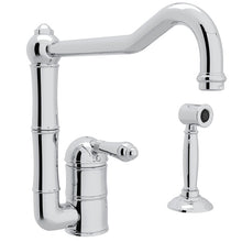 Load image into Gallery viewer, ROHL A3608/11WS Acqui® Extended Spout Kitchen Faucet With Side Spray
