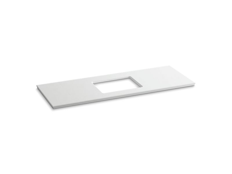 KOHLER K-5459 Solid/Expressions 61" vanity top with single Verticyl rectangular cutout
