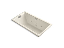 Load image into Gallery viewer, KOHLER K-856-H2-47 Tea-for-Two 66&amp;quot; x 36&amp;quot; drop-in whirlpool with end drain and heater without trim
