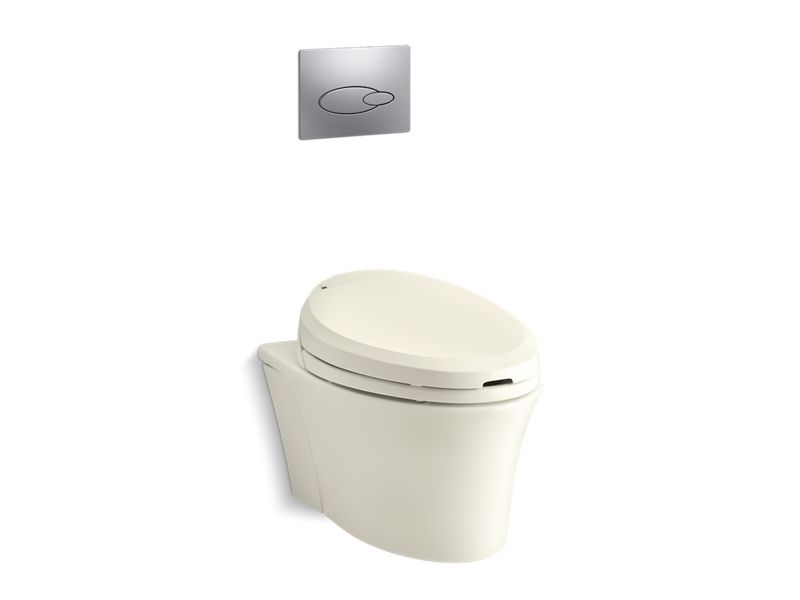KOHLER K-6300-96 Veil Wall-hung elongated toilet bowl with bidet toilet seat