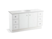 Load image into Gallery viewer, KOHLER K-99510-TK-1WA Jacquard 60&amp;quot; bathroom vanity cabinet with toe kick, 2 doors and 6 drawers
