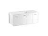 KOHLER Jute 48" wall-hung bathroom vanity cabinet with 2 doors and 2 drawers, split top drawer