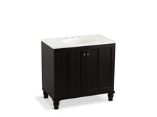 Load image into Gallery viewer, KOHLER K-99518-LG-1WU Damask 36&amp;quot; bathroom vanity cabinet with furniture legs and 2 doors
