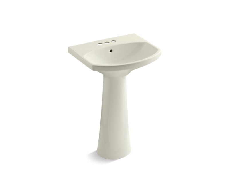 KOHLER 2362-4 Cimarron Pedestal bathroom sink with 4" centerset faucet holes