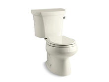 Load image into Gallery viewer, KOHLER 3947-TR-96 Wellworth Two-Piece Round-Front 1.28 Gpf Toilet With Right-Hand Trip Lever, Tank Cover Locks And 14&amp;quot; Rough-In in Biscuit
