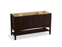 Load image into Gallery viewer, KOHLER K-99558-1WB Marabou 60&amp;quot; bathroom vanity cabinet with 2 doors and 4 drawers
