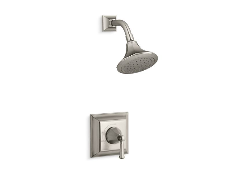 KOHLER Memoirs Stately Rite-Temp Shower Valve Trim With Lever Handle And 2.5 Gpm Showerhead in Vibrant Brushed Nickel