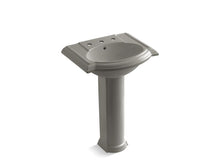 Load image into Gallery viewer, KOHLER 2286-8 Devonshire 24&amp;quot; pedestal bathroom sink with 8&amp;quot; widespread faucet holes
