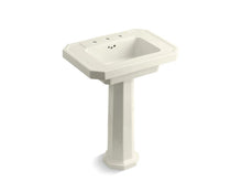 Load image into Gallery viewer, KOHLER 2322-8-96 Kathryn Pedestal Bathroom Sink With 8&amp;quot; Widespread Faucet Holes in Biscuit
