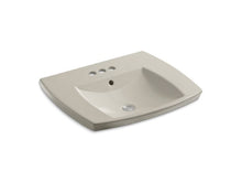 Load image into Gallery viewer, KOHLER K-2381-4-G9 Kelston Drop-in bathroom sink with 4&amp;quot; centerset faucet holes
