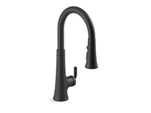 Load image into Gallery viewer, KOHLER K-23766 Tone Touchless pull-down kitchen sink faucet with three-function sprayhead

