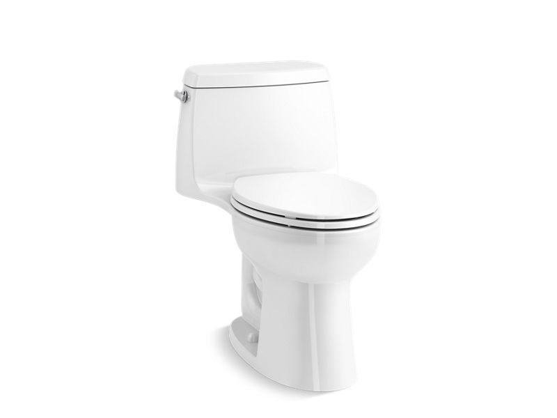 KOHLER K-30812 Santa Rosa ContinuousClean ST One-piece compact elongated 1.28 gpf toilet with Revolution 360 swirl flushing technology and ContinuousClean ST