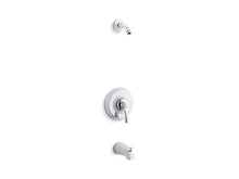Load image into Gallery viewer, KOHLER TLS12007-4-CP Fairfax Rite-Temp(R) Bath And Shower Trim Set With Npt Spout, Less Showerhead in Polished Chrome
