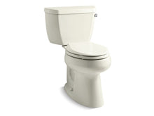 Load image into Gallery viewer, KOHLER 3658-RA-96 Highline Classic Comfort Height Two-Piece Elongated 1.28 Gpf Chair Height Toilet With Right-Hand Trip Lever in Biscuit
