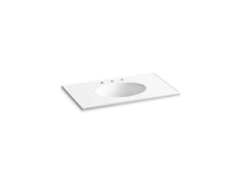 Load image into Gallery viewer, KOHLER K-2798-8 Ceramic/Impressions 37&amp;quot; Vitreous china vanity top with integrated oval sink

