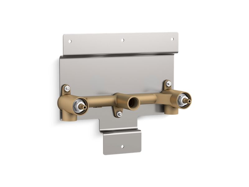 KOHLER K-20716-K Parallel Two-handle wall-mount bath faucet valve