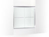 KOHLER K-702200-6L Fluence 58" H sliding bath door with 1/4" - thick glass