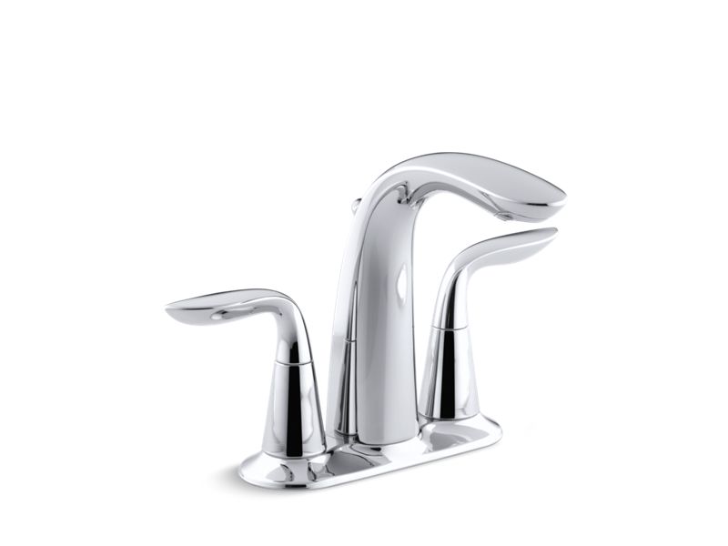 KOHLER 5316-4-CP Refinia Centerset Bathroom Sink Faucet in Polished Chrome