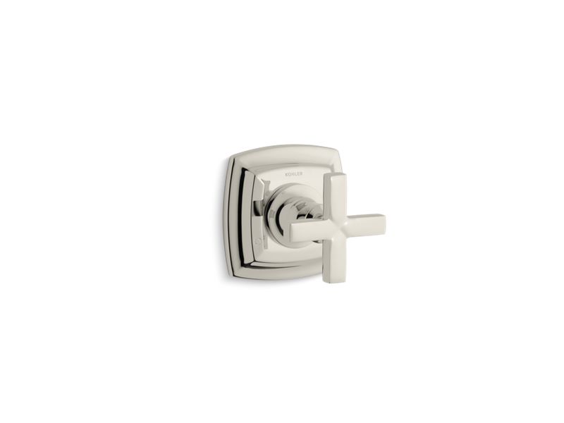 KOHLER T16242-3-SN Margaux Valve Trim With Cross Handle For Transfer Valve, Requires Valve in Vibrant Polished Nickel