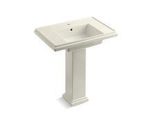 Load image into Gallery viewer, KOHLER 2845-1-96 Tresham 30&amp;quot; Pedestal Bathroom Sink With Single Faucet Hole in Biscuit
