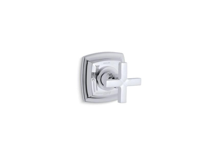 KOHLER Margaux Valve Trim With Cross Handle For Volume Control Valve, Requires Valve in Polished Chrome