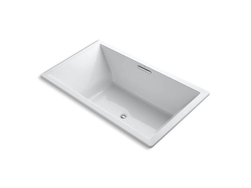 KOHLER K-1174-VBW Underscore 72" x 42" drop-in VibrAcoustic bath with Bask heated surface and center drain