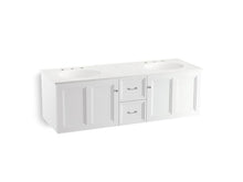 Load image into Gallery viewer, KOHLER K-99524-1WA Damask 60&amp;quot; wall-hung bathroom vanity cabinet with 2 doors and 2 drawers

