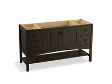 Load image into Gallery viewer, KOHLER K-99558-1WC Marabou 60&amp;quot; bathroom vanity cabinet with 2 doors and 4 drawers
