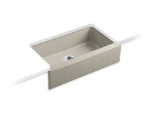 Load image into Gallery viewer, KOHLER 14579-KG-G9 Dickinson Alencon Lace 33&amp;quot; X 22-1/8&amp;quot; X 8-3/4&amp;quot; Undermount Kitchen Sink With 4 Oversize Faucet Holes in Sandbar

