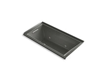 Load image into Gallery viewer, KOHLER K-1167-GCRLW-58 Underscore Rectangle 60&amp;quot; x 30&amp;quot; alcove BubbleMassage(TM) Air Bath with Bask heated surface, chromatherapy and left-hand drain
